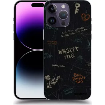 Pouzdro na mobilní telefon Picasee silikonový černý obal pro Apple iPhone 14 Pro Max - CONFESSION