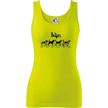Dámské tričko The Beagles - Dámské tílko - 2XL ( Limetková )