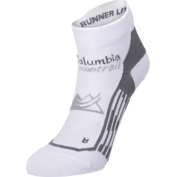 Pánské ponožky Sportovní ponožky Columbia LINES RUN LOW-CUT 39-42 Bílá, Tmavě šedá, Šedá, Žlutá
