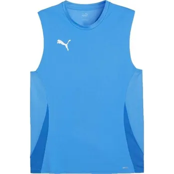 Pánské oblečení Pánské sportovní tílko Puma TEAMGOAL SLEEVELESS JERSEY S Modrá, Bílá