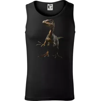 Velociraptor černá fotka - Tílko pánské Core - M ( Černá )