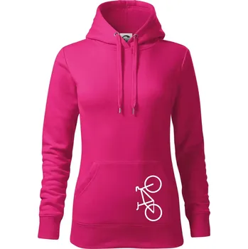 Dámská mikina Kolo na výšku - Mikina dámská Cape s kapucí - XL ( Purpurová )