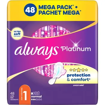 Menstruační vložka Always Hygienické vložky Platinum Normal s křidélky vel. 1 48 ks 48 ks