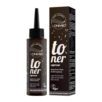 Barva na vlasy OnlyBio Vlasový toner Espresso 100 ml