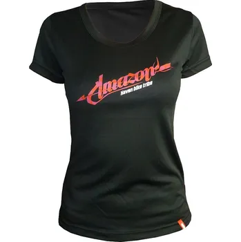 cyklistický dres Dámský dres HAVEN AMAZON SHORT black/red (Barva černá/červená, velikost XS)