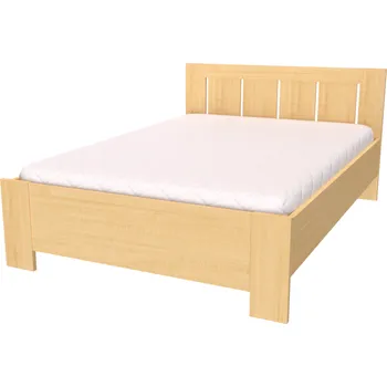 Postel NÁBYTEK MIKULÍK s.r.o. LILI - postel 120x200cm / 140x200cm Dekor: olše, Šířka pro matraci: 120cm, Varianta: Síla bočnice 18mm Dekor: javor