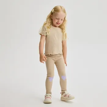 Reserved - Žebrované legíny - béžová - 874FF-08X - 874FF-08X-116