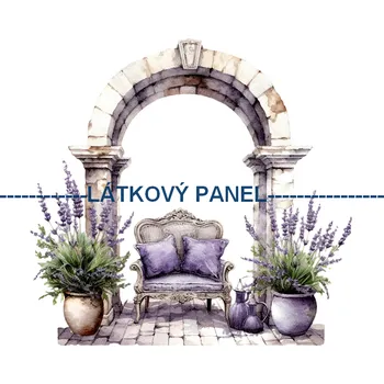 Látkový panel - Levandule - LE-38 Velikost: 15x15cm, Materiál: Bavlna