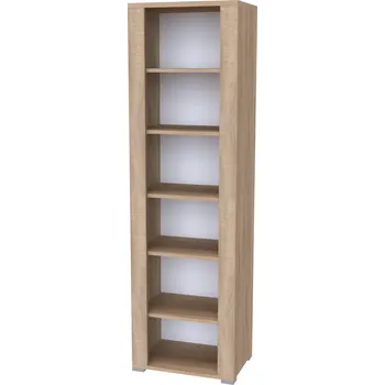 Komoda NÁBYTEK MIKULÍK s.r.o. ADEL 5 - policová skříňka, 59x42.5x200cm Dekor: olše Šířka: 59cm, Dekor: dub natur