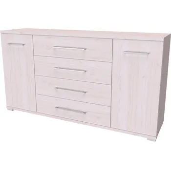 Komoda NÁBYTEK MIKULÍK s.r.o. AIDA L - komoda se skříňkami a zásuvkami, 160x86cm Dekor: olše Šířka: 160cm, Dekor: modřín latté