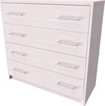 NÁBYTEK MIKULÍK s.r.o. Komoda AURA 1, olše, 90x86x36 cm, laminovaná dřevotříska, univerzální využití Šířka: 90, Výška: 86, Dekor: modřín latté