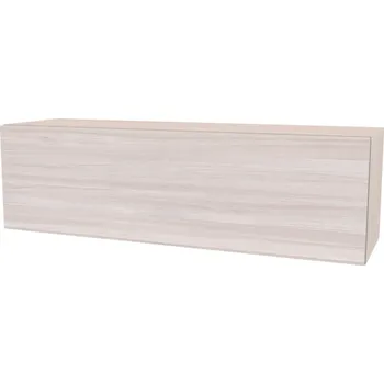 Komoda NÁBYTEK MIKULÍK s.r.o. Spodní závěsná skříňka CUBE 10, olše, 135x40cm, výklopná dvířka Šířka: 135, Výška: 40, Dekor: jasan šedý