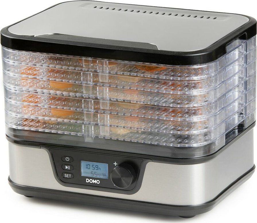 Sušička ovoce - digitální - DOMO DO42601S, Příkon: 350 W, Počet plat: 7, Časova