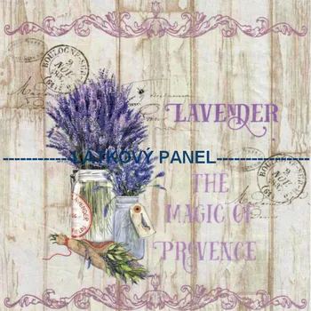 Látkový panel - Levandule - LE-27 Velikost: 25x25cm, Materiál: Úplet