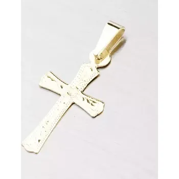 Přívěsek Přívěsek žluté zlato 585 zdobený křížek gravírovaný 322P-130106