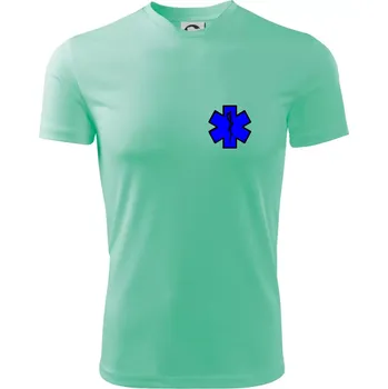 Pánské tričko Hvězda samostatná - záchranář / rescue - Pánské triko Fantasy sportovní (dresovina) - XL ( Mátová )