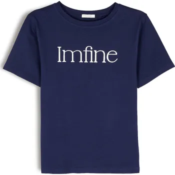 Dámské tričko GATE Bavlněné tričko s lesklým potiskem 40 624-1238/790