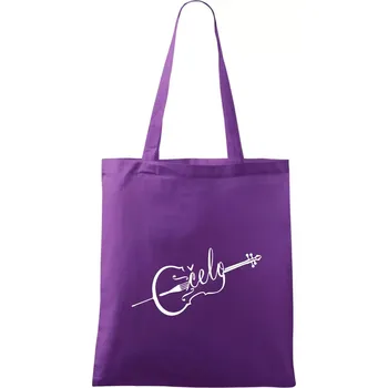 Čelo nápis - Taška bavlněná - 42 x 38 cm ( Fialová )
