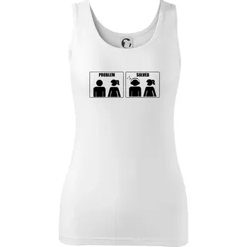 Dámské tričko Problém - Music - Dámské tílko - S ( Bílá )