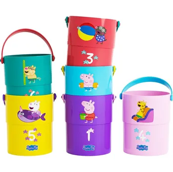 Hračka pro nejmenší Set kelímků do vany Prasátko Peppa