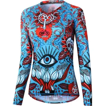 cyklistický dres MTB dres CYCOLOGY Baja, dámský, dlouhý rukáv (Motiv Baja, velikost M)