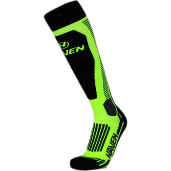 Pánské termo ponožky Zimní kompresní podkolenky HAVEN Compressive Ski green - LIGHT COMPRESSION (Barva zelená, velikost 10-12 (44-46))