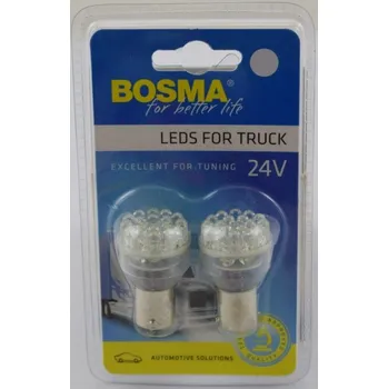 Autožárovka Žárovka 24V LED BA15S 24xLED bílá BOSMA 7101