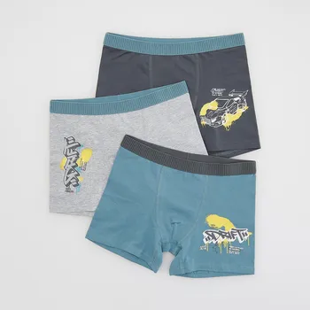 Chlapecké spodní prádlo Reserved - Sada 3 boxerek s vysokým podílem bavlny - tmavě šedá - 079FQ-90X - 079FQ-90X-U12