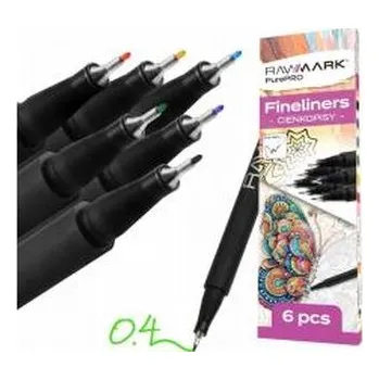 Cienkopisy 0.4mm 6 kolorów