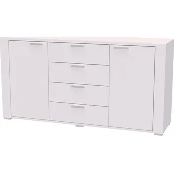 Komoda NÁBYTEK MIKULÍK s.r.o. ADEL 8 - komoda velká se zásuvkami a dvířky, 160x83cm Dekor: olše Šířka: 160cm, Dekor: bílá struktura