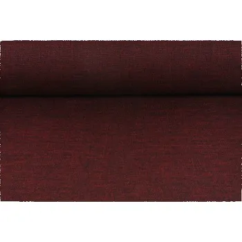 Impregnovaná látka, kočárkovina, LEN - vínová - melír