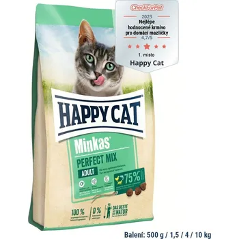 Krmivo pro kočku Happy Cat Minkas Perfect Mix Geflügel, Fisch & Lamm 500 g