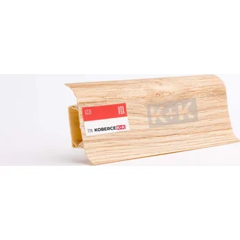 soklová lišta Obvodová soklová lišta plastová (pro PVC a vinyl) dub Liverpool - 250cm