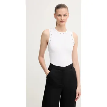 Top Dkny bílá barva, UD5TRW65 00X, vel. S