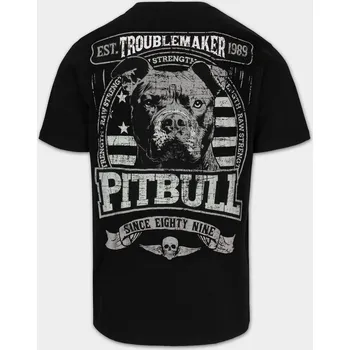 Pánské oblečení PitBull West Coast Triko TROUBLEMAKER - černé - PWC_PTTRBMAKER_BLK Velikosti: L