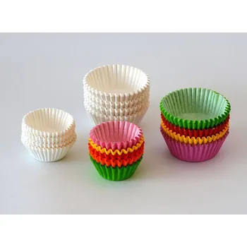 Jednorázové nádobí Papírové košíčky BÍLÉ 35 x 20 mm - bal. 100 ks