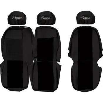 Ochranný autopotah Potahy sedadel (1+2) - Elegance S, VOLKSWAGEN CRAFTER II (10.2016-04.2024) & MAN TGE (01.2017-04.2024) & VOLKSWAGEN CRAFTER II (04.2024-) & MAN TGE (04.2024-) - Dvojité sedadlo spolujezdce 1+2