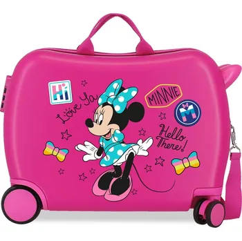 JOUMMABAGS Dětský kufřík odrážedlo na kolečkách MINNIE Enjoy Minnie Hi love MAXI 50 x 38 x 20