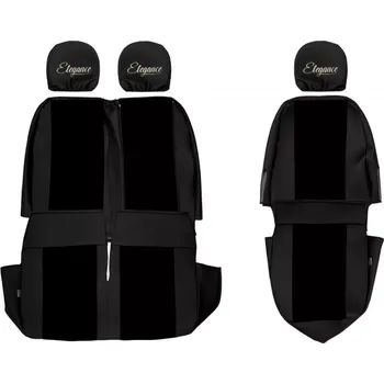Ochranný autopotah Potahy sedadel (1+2) - Elegance S, VOLKSWAGEN CRAFTER I (01.2006-12.2016) - Dvojité sedadlo spolujezdce 1+2