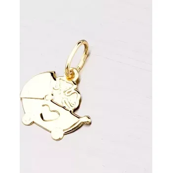 Přívěsek Dámský přívěsek žluté zlato 585 - kočárek 322P-131125