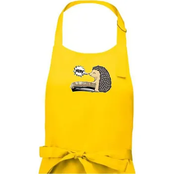 Kuchyňská zástěra Ježek a rýžák - Pánská zástěra na vaření - Univerzální velikost ( Žlutá )