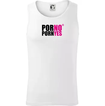 PornYes - Tílko pánské Core - L ( Bílá )
