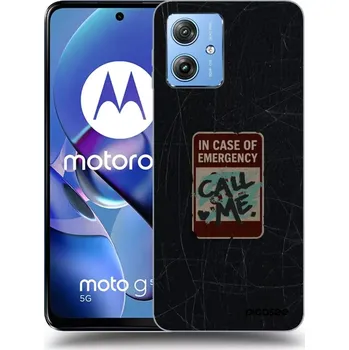 Pouzdro na mobilní telefon Picasee silikonový průhledný obal pro Motorola Moto G54 5G - EMERGENCY