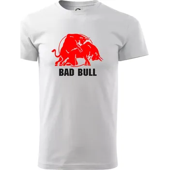 Pánské tričko Bad Bull - Triko extra velké (5-8XL) - 8XL ( Bílá )
