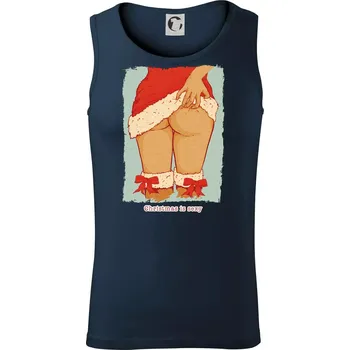 Christmas is sexy - Tílko pánské Core - S ( Námořní modrá (velmi tmavá - téměř černá) )