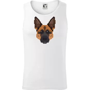 Německý ovčák - Rozkostičkovaný - Tílko pánské Core - 2XL ( Bílá )