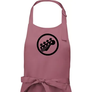 Kuchyňská zástěra Kytara kruh - Pánská zástěra na vaření - Univerzální velikost ( Starorůžová )