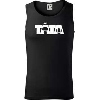 Pánské termoprádlo Táta nápis - houbař - Tílko pánské Core - S ( Černá )