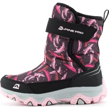 Chlapecká zimní obuv Dětská zimní obuv ALPINE PRO BENICO 34 Růžová, Černá, Šedá