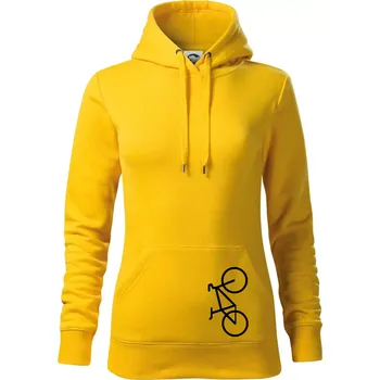 Dámská mikina Kolo na výšku - Mikina dámská Cape s kapucí - XS ( Žlutá )